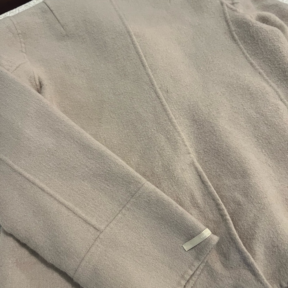 S Max Mara Angora Blend Pea Coat Cream | Quiet Luxury Old Money Chic Timeless - Picture 16 of 16
